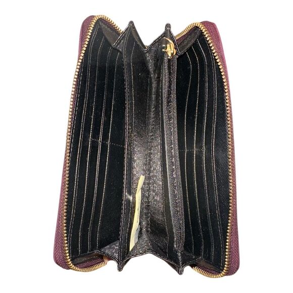 Kate Spade Deep Plum Wilson Road Neda Zip Around Wallet - Picture 4 of 8